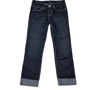 Dark Blue Women's Straight-Leg Jeans